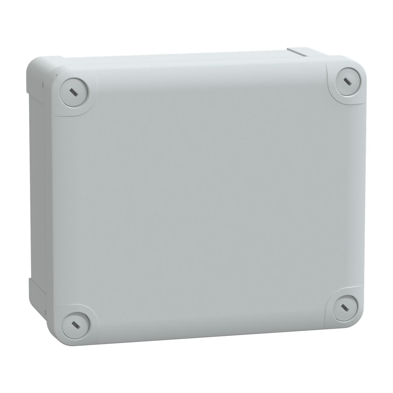 PC box IP66 IK08 RAL7035 Int.H175W150D80 Ext.H193W164D87 Opaque PC cover H20