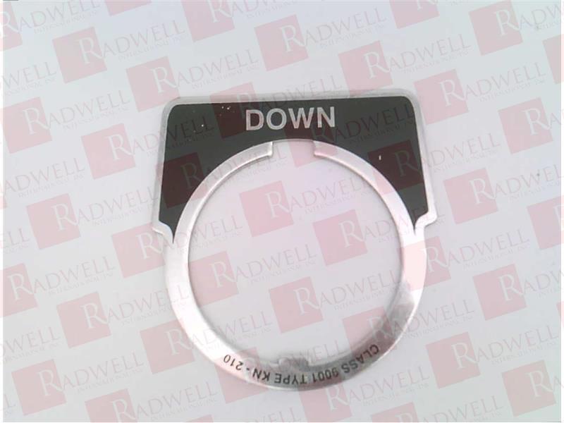 Legend, Harmony 9001K, Harmony 9001SK, 30mm, aluminium, black with silver letters, 40x43mm, marking down