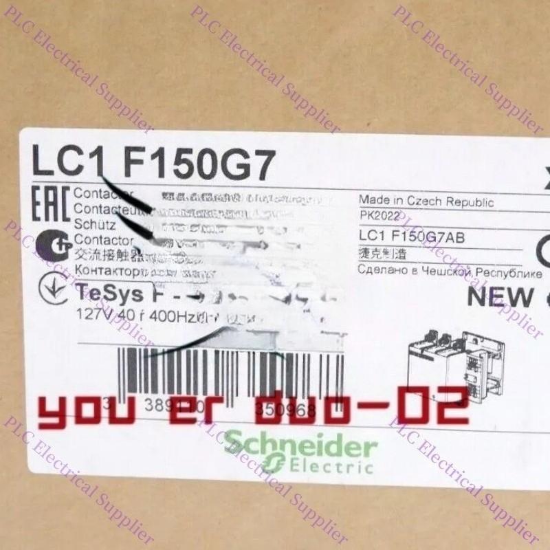 IEC contactor, TeSys F, nonreversing, 150A, 100HP at 480VAC, 3 phase, 3 pole, 3 NO, 120VAC 50/60Hz coil, open style