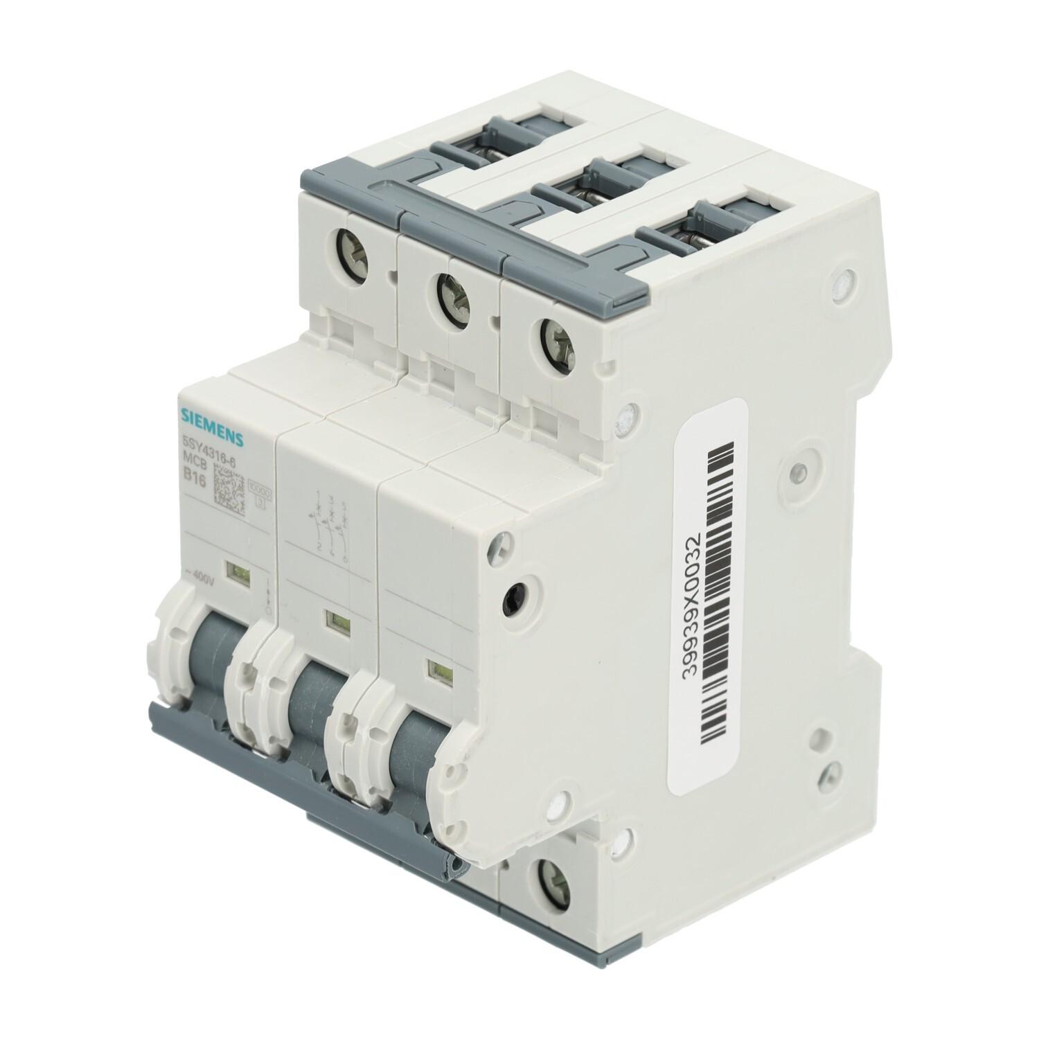 SUP PTOR 5SY4 3P 480V 16A 5K B-TRIP