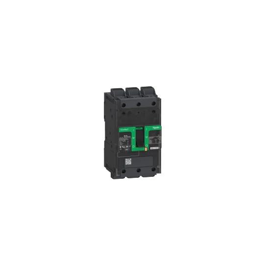Circuit breaker, PowerPacT B, 60A, 3 pole, 600Y/347VAC, 18kA, lugs, thermal magnetic, 80%, control wire ON end