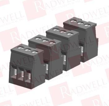 Connector Block. 3-pole. gold (4/PK)