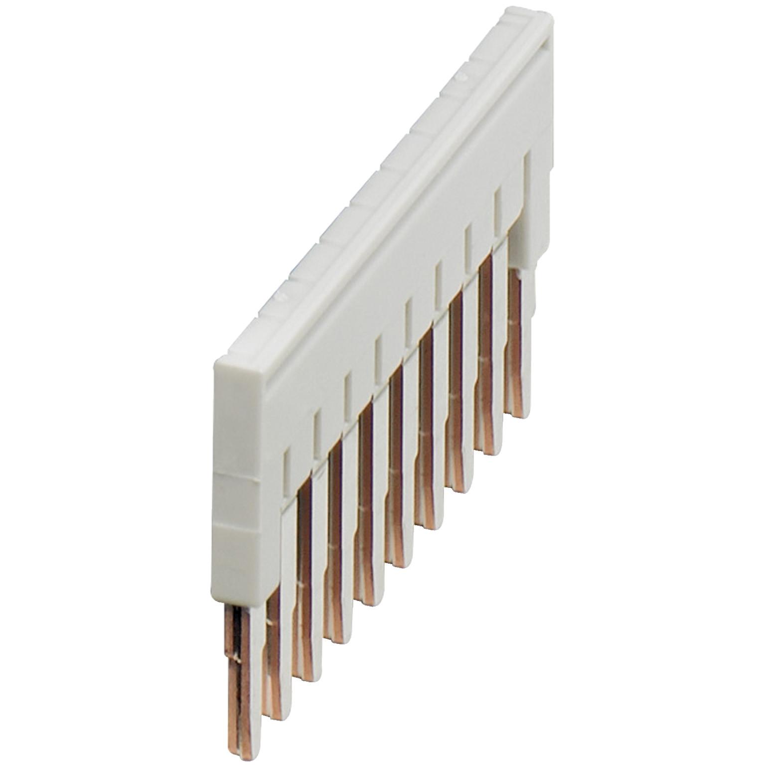 Terminal Blocks, Linergy, plugin bridge jumper, for 5.2mm wide blocks, 10 points, grey