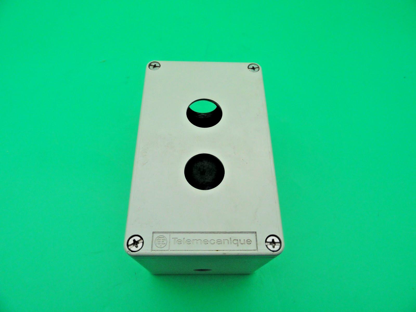 Die cast empty control station, Harmony XAP, XB2 SL, zinc alloy, grey, 2 cut outs, 22mm, 80x130x77mm