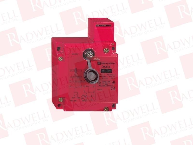 Safety switch, Telemecanique Safety switches XCS, metal XCSE, 3 NC, slow break, 2 entries tapped 1/2" NPT, 24 V