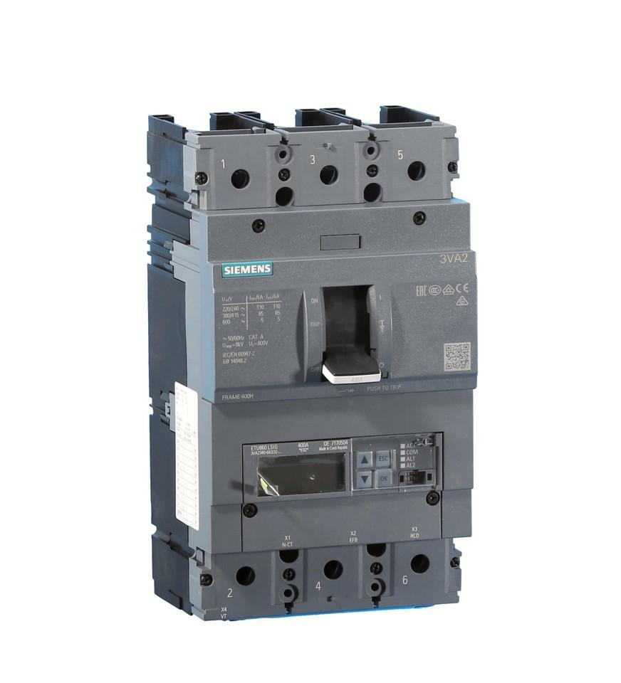 BRKR 3VA23 3P 400A 85KA ETU8-LSIG NUT