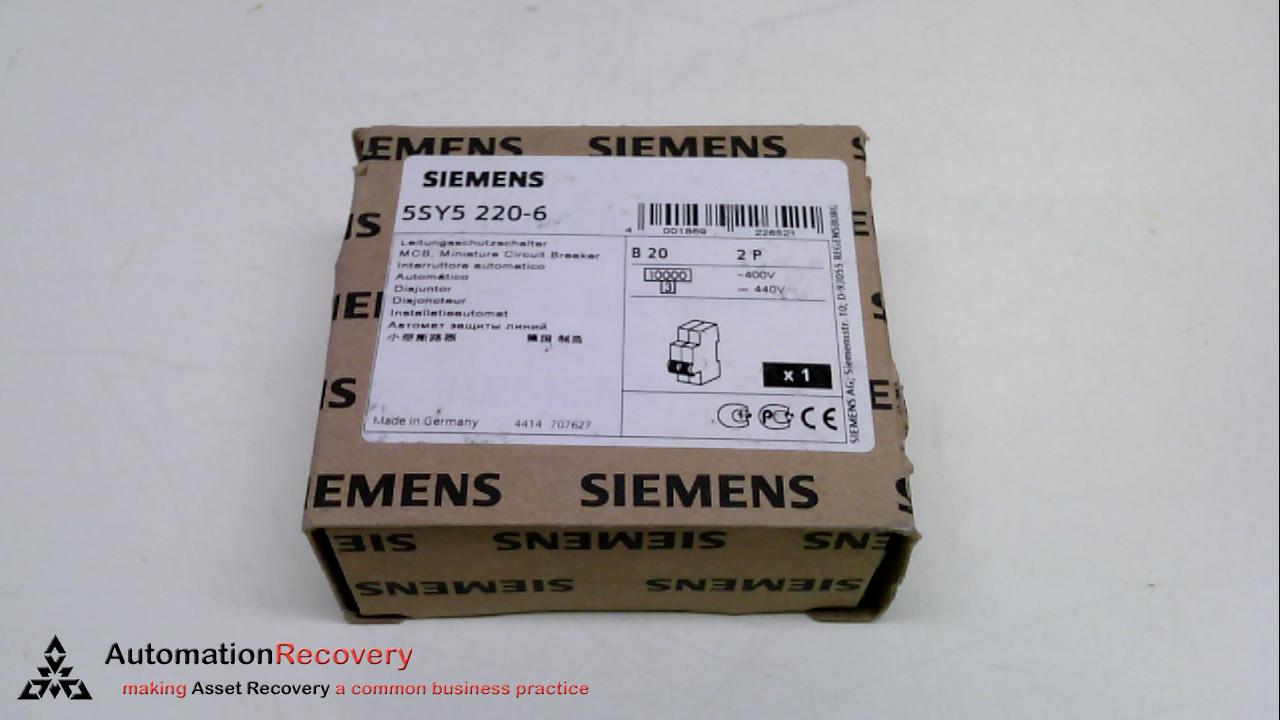 SUP PTOR 5SY5 2P IEC 400V 20A 10K B-TRIP