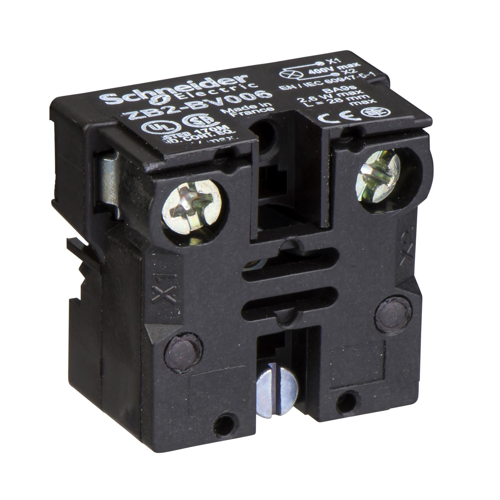 Neon/incandescent bulb, Harmony XB2, multi-button control station, for 22mm push button, front mounting, bulb not included
