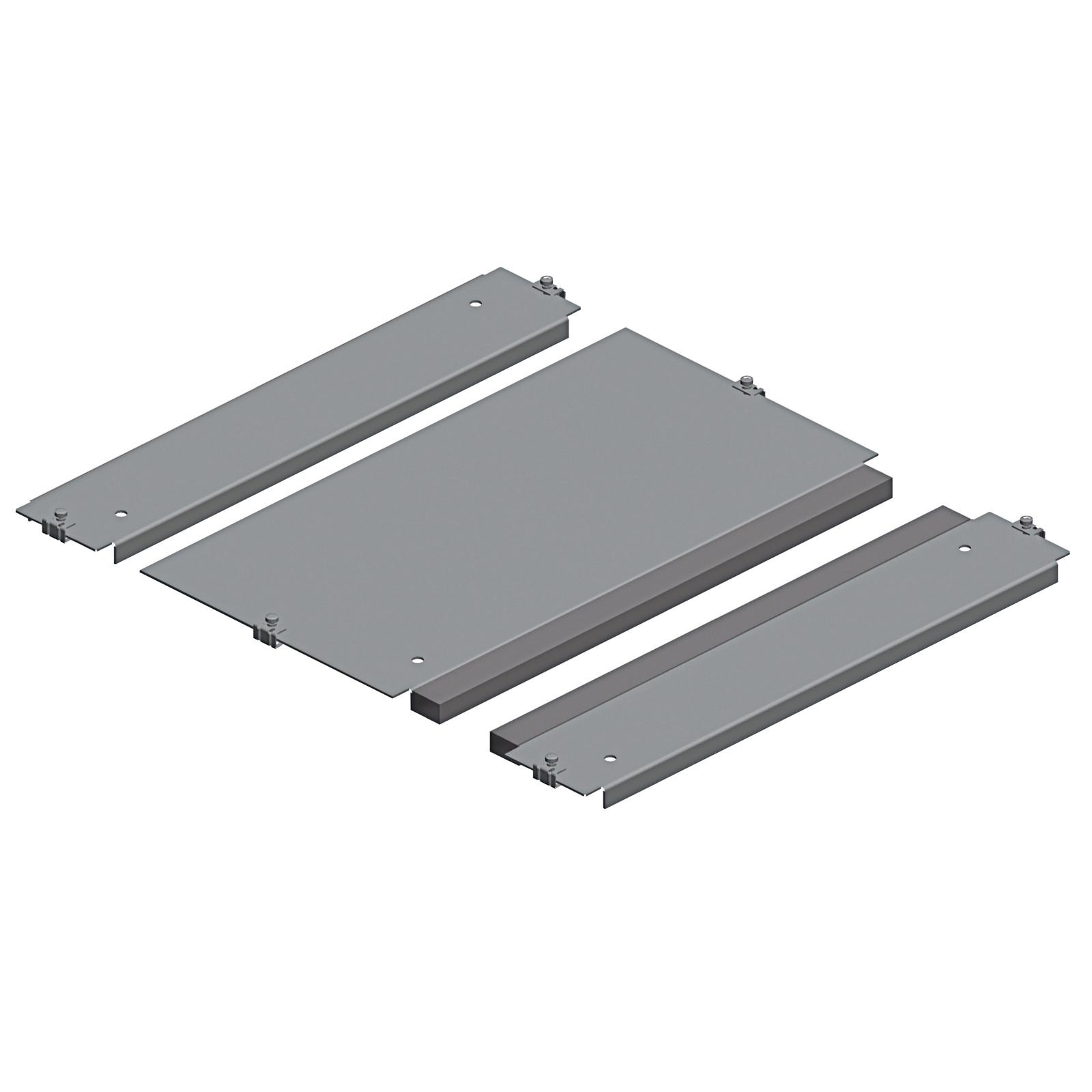 One entry cable gland plate, PanelSeT SFN, Spacial SF, for electrical enclosure W400 D800mm, fixed by clips