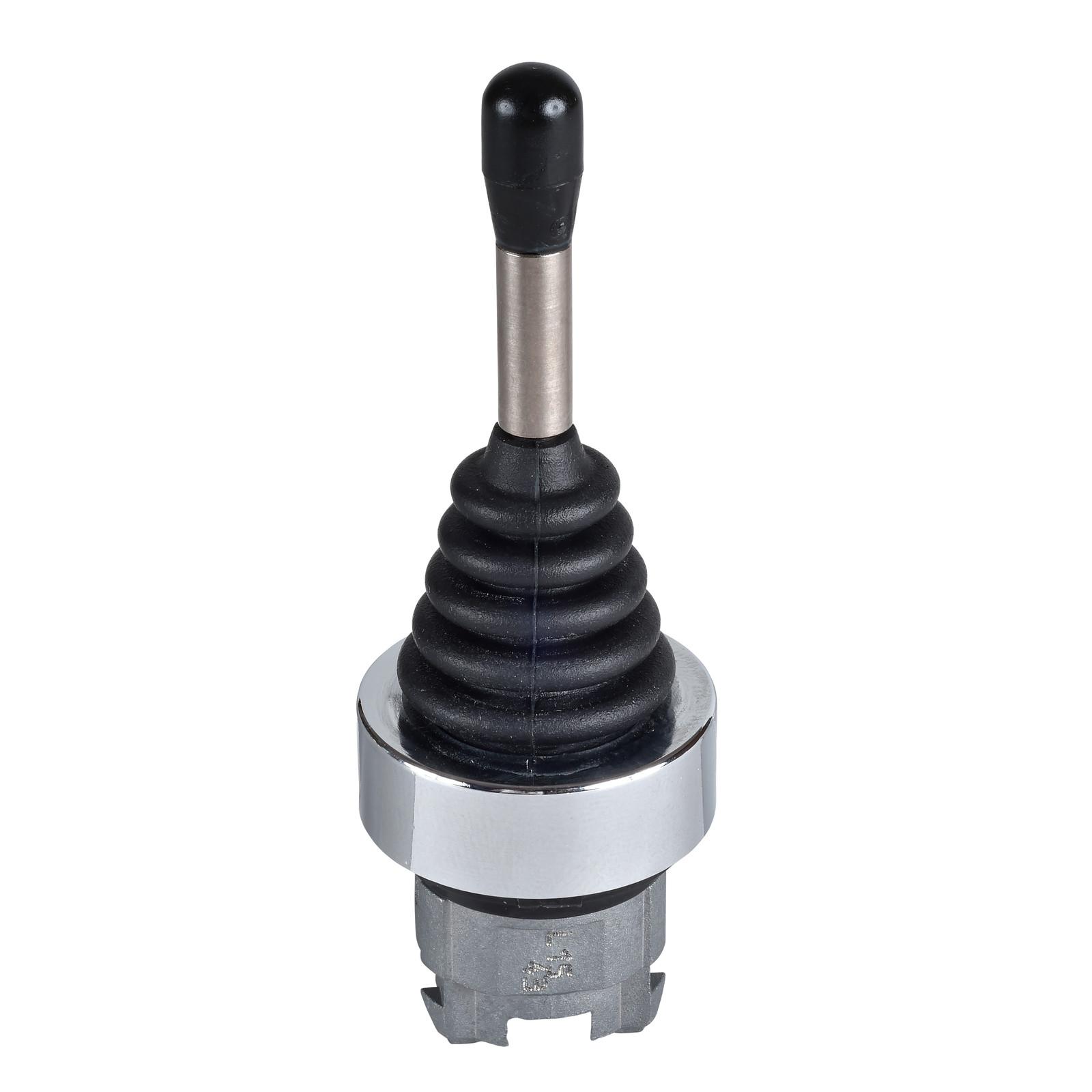 Head for joystick controller, Harmony XB4, black metal, 22mm, 4 directions, stay put