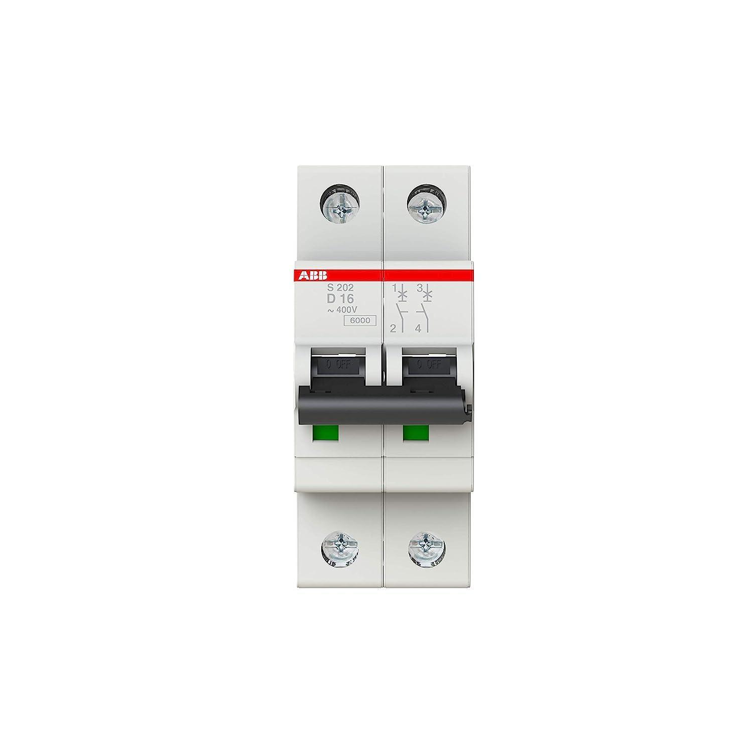 S202-D16 Miniature Circuit Breaker - 2P - D - 16 A