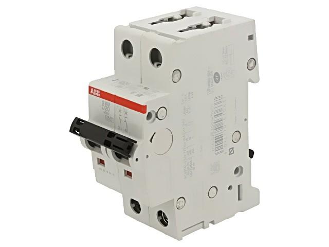 S202-D20 Miniature Circuit Breaker - 2P - D - 20 A