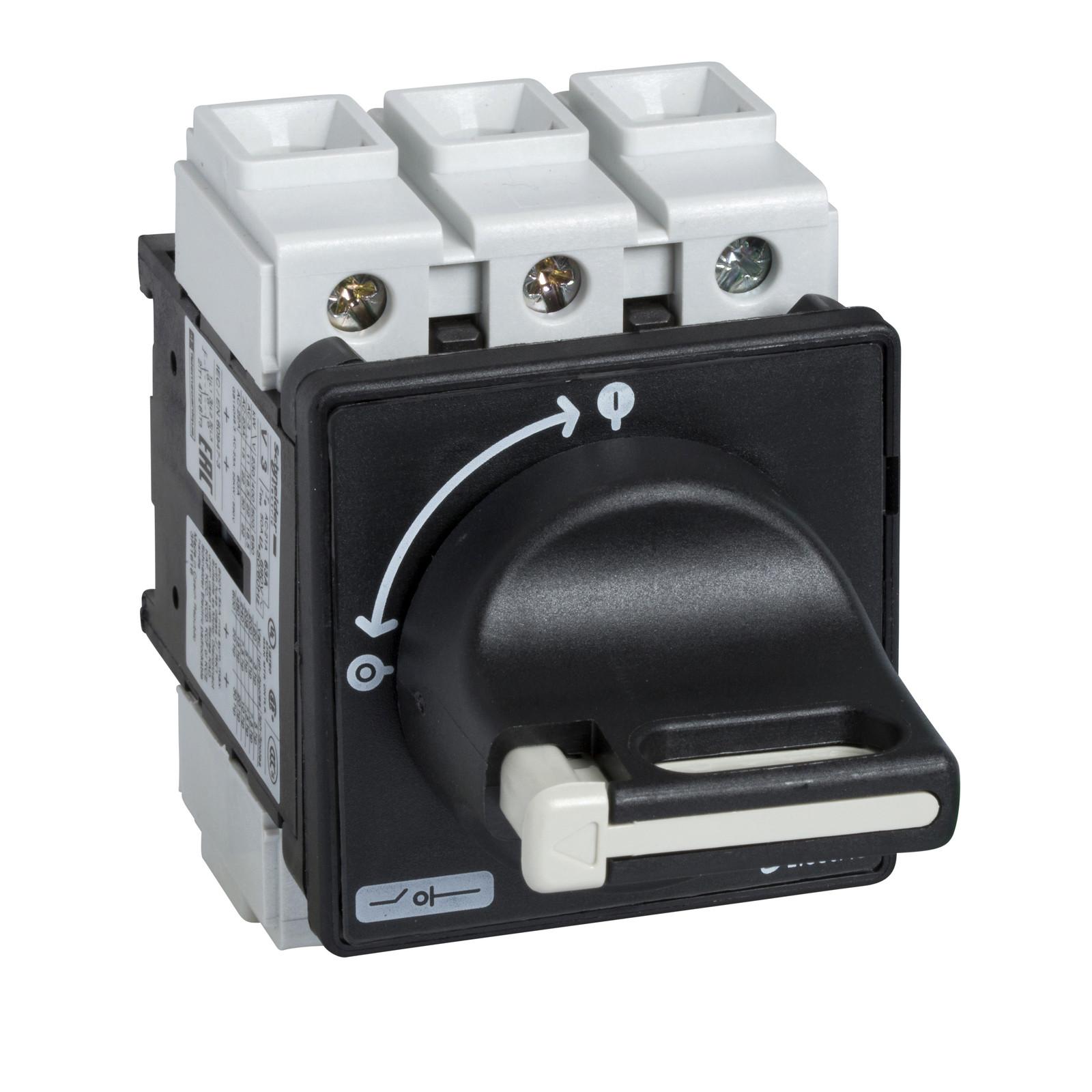 Switch disconnector,TeSys Control,for ON/OFF,25A,4 screws fixing,for mountingfor mounting on door