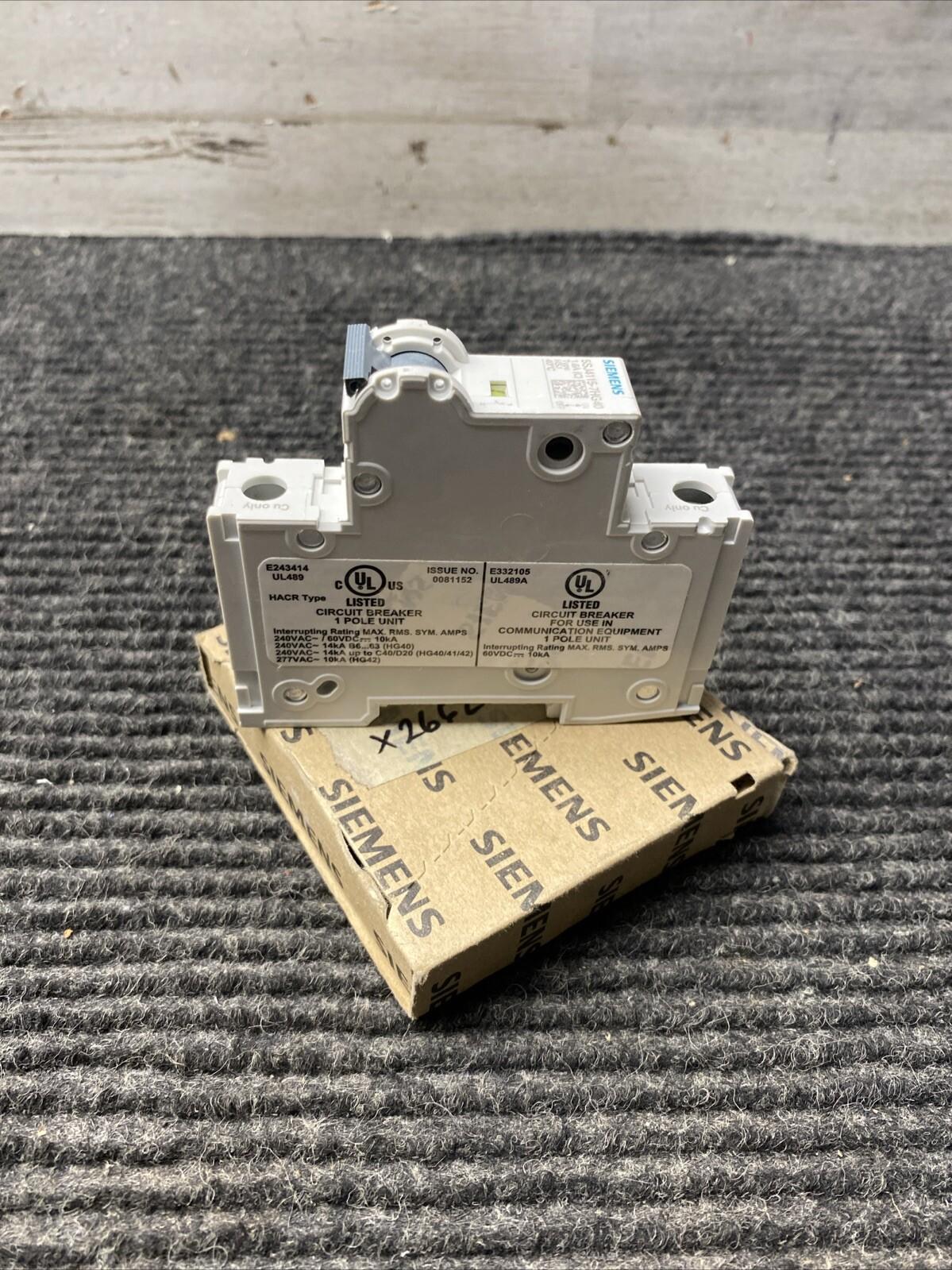 MCB 5SJ4 1P 240V 1.6A SAME PH 14K C-TRIP