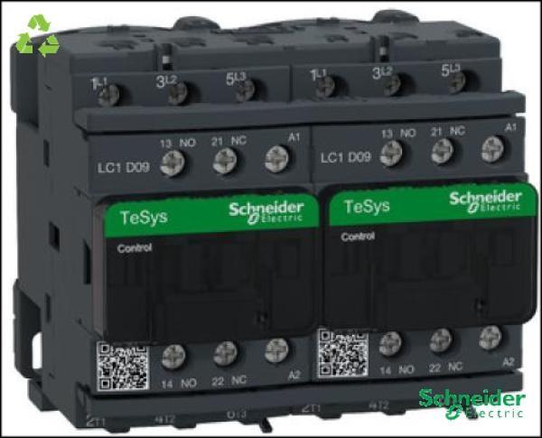 TeSys Deca reversing contactor - 3P(3 NO) - AC-3 - <= 440 V 9 A - 24 V AC coil