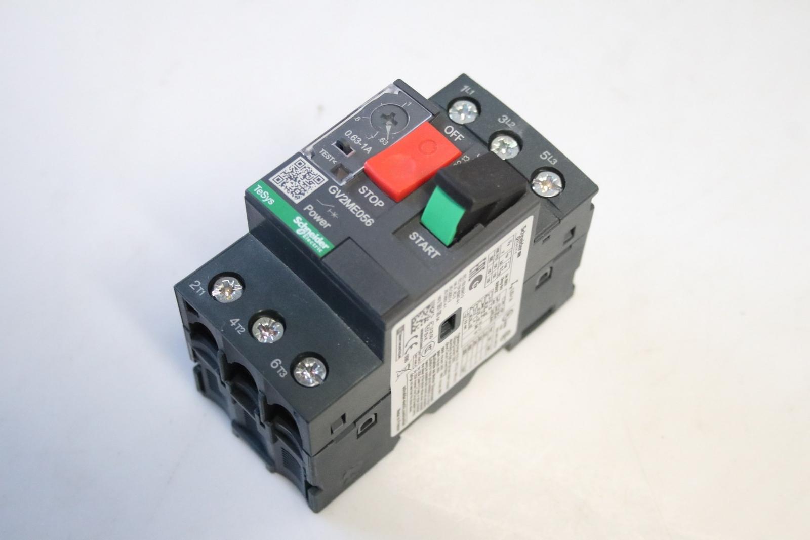 TeSys Deca Manual Starter and Protector, thermal magnetic circuit protector, push buttons, 0.63...1 A, ring lug terminals