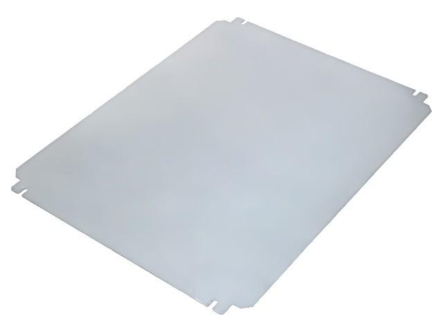 Plain mounting plate H400xW500mm made of galvanised sheet steel