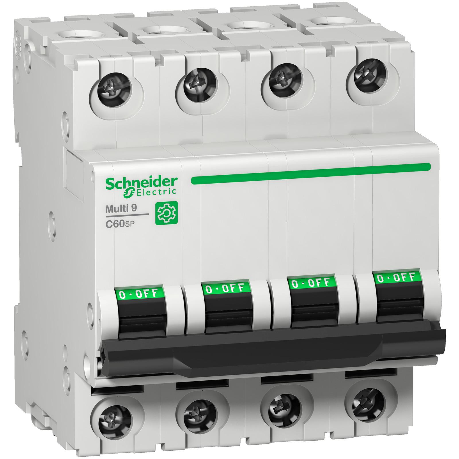 Miniature circuit breaker (MCB), Multi9 C60SP, 4P, 8A, B curve, 10kA (UL1077), 10kA (IEC/EN 60947-2)