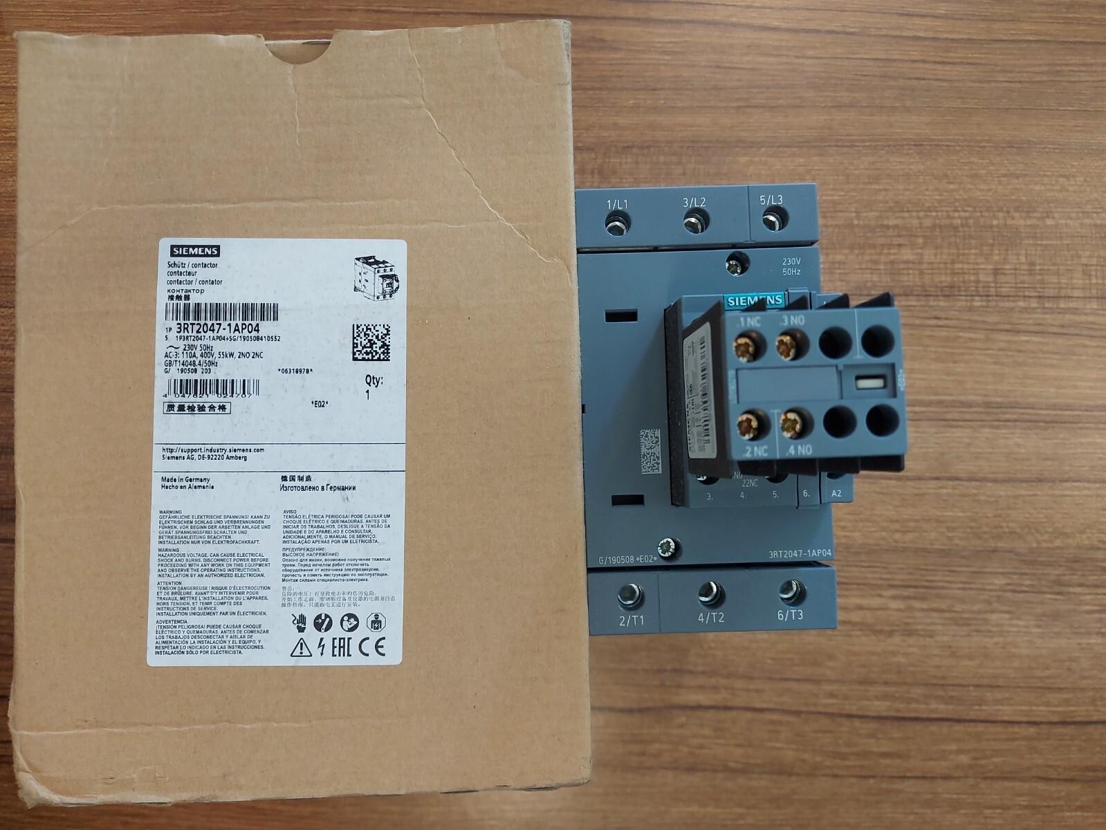 CONTACTOR.AC3:55KW.2NO+2NC.230VAC 50HZ