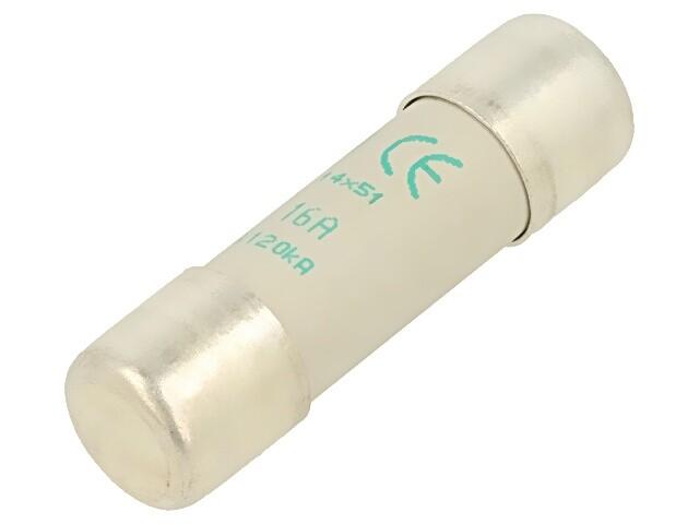 NFC cartridge fuses, TeSys GS, cylindrical 14mm x 51mm, fuse type aM, 500VAC, 16A, without striker