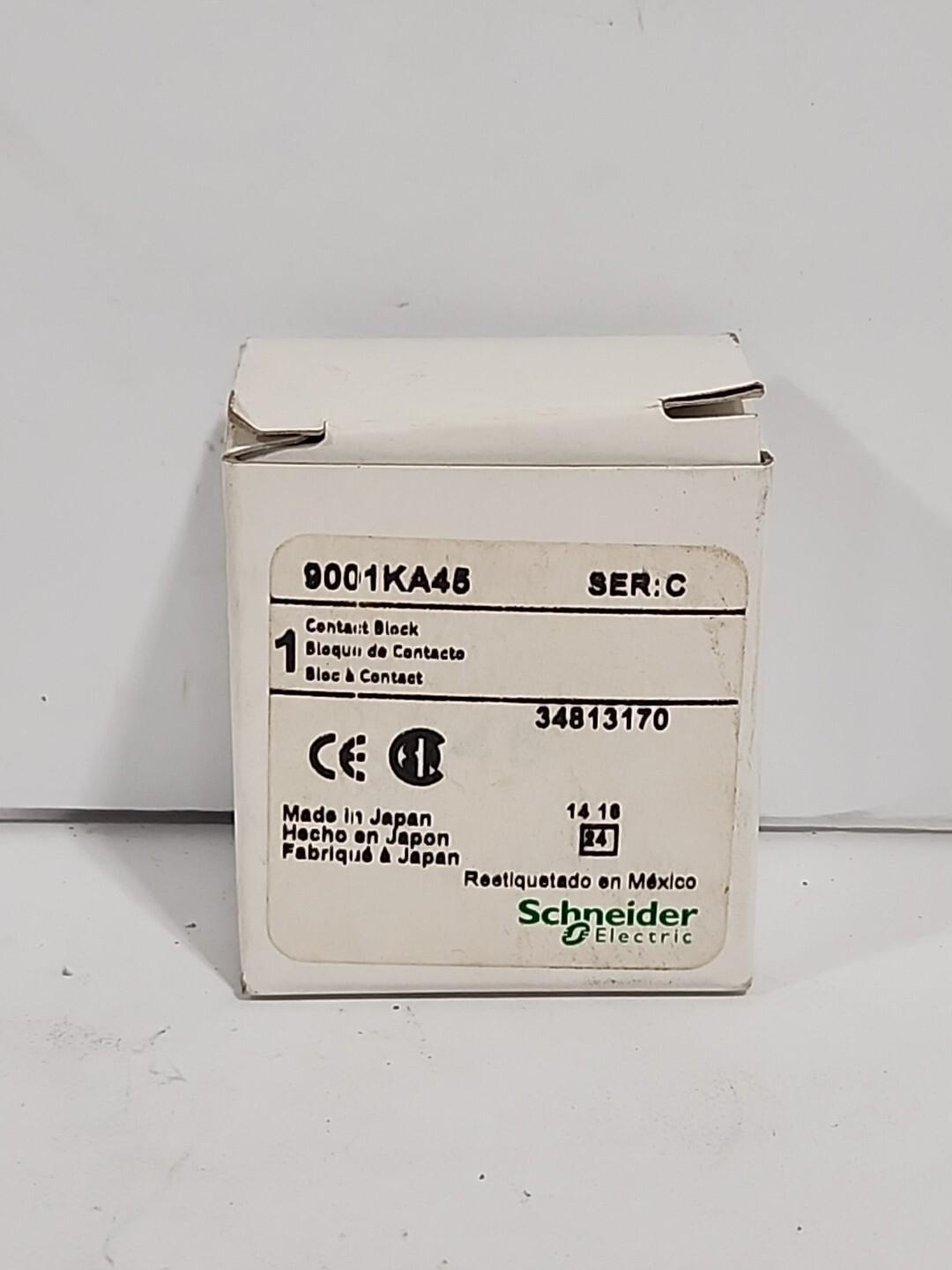 Contact block, Harmony 9001K, Harmony 9001SK, 120V, screw clamp terminal, logic reed, hermetically sealed, 2 NO