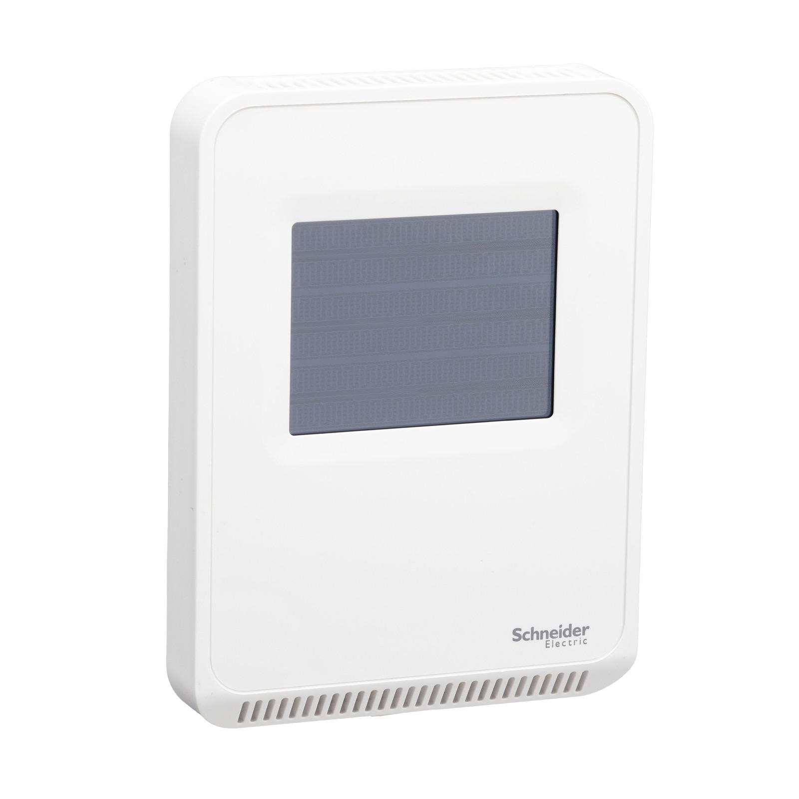 SpaceLogic SLA Series Temperature Sensor, Room, Color Touchscreen, Analog Outputs, Matte White Housing