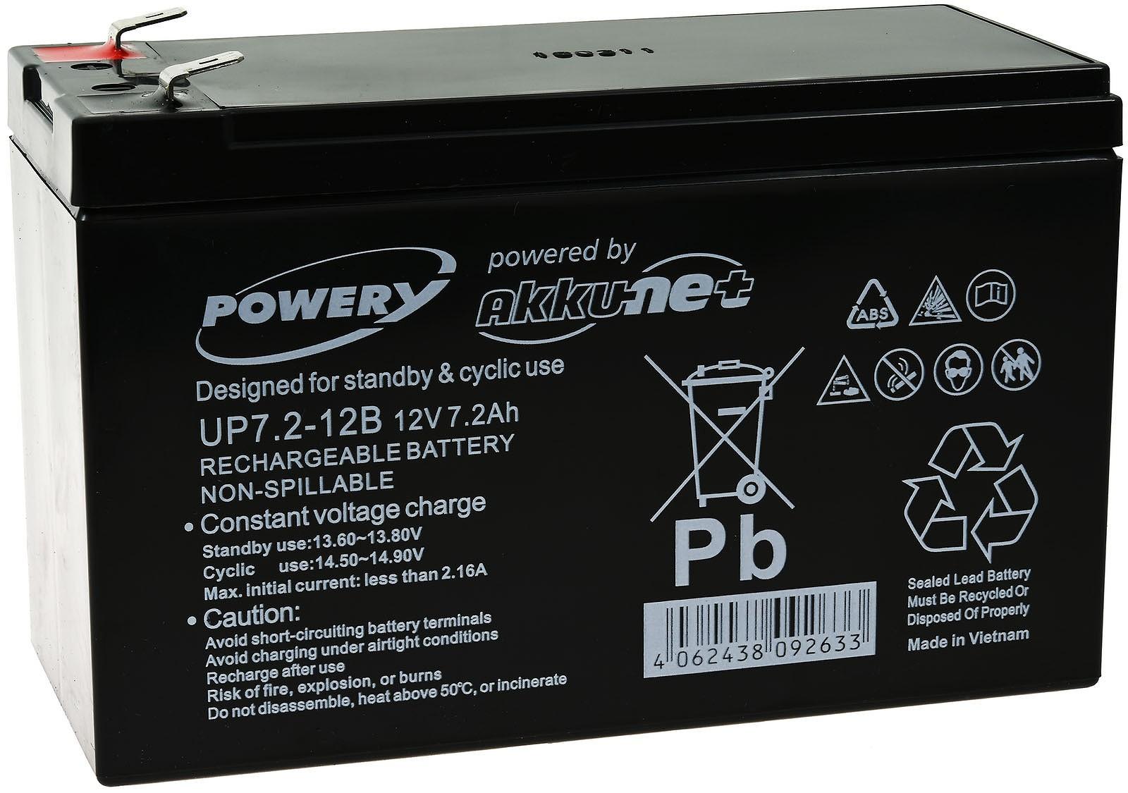 Batterie gel-plomb Powery pour APC Back-UPS 650