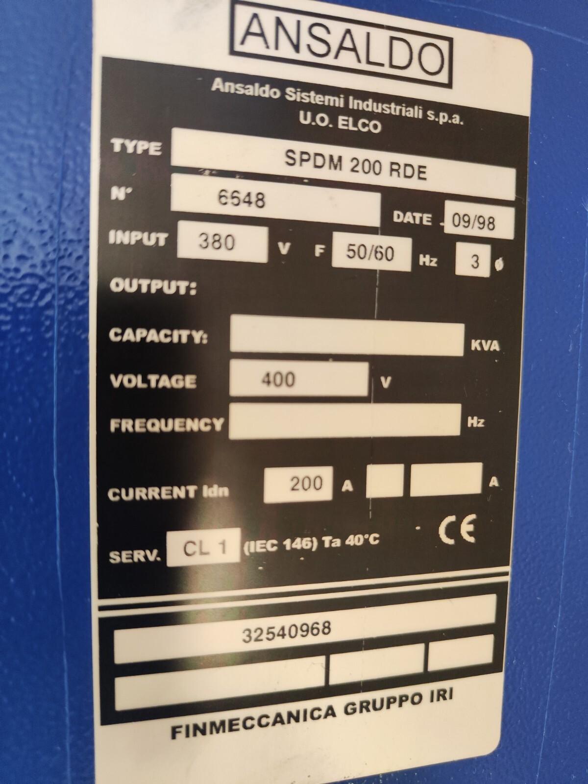 INDUSTRIAL SYSTEMS SPDM 200 RDE FOR DC MOTORS FOR DC MOTOR)