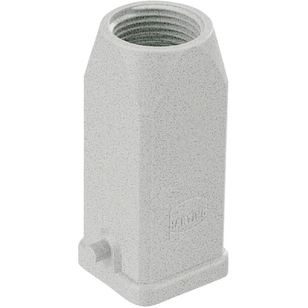 Hood, Size: 3 A, Single locking lever, Top entry, 1x Pg 11, Material (hood/housing): Zinc die-cast, Powder-coated, RAL 7037 (dust grey)