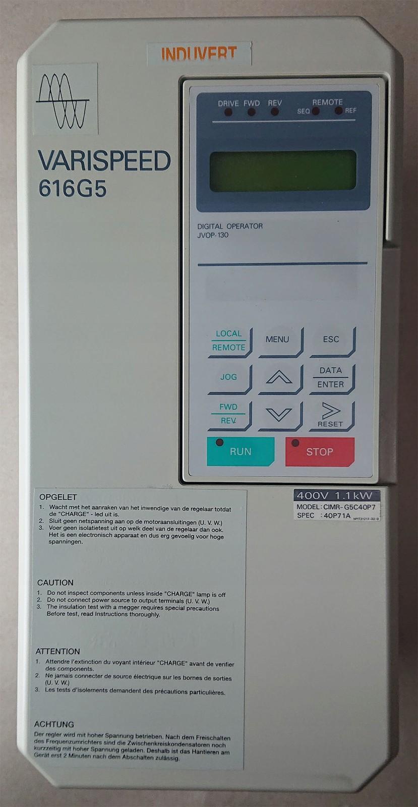 Onduleur triphasé CIMR-G5C40P7 1,1 kW