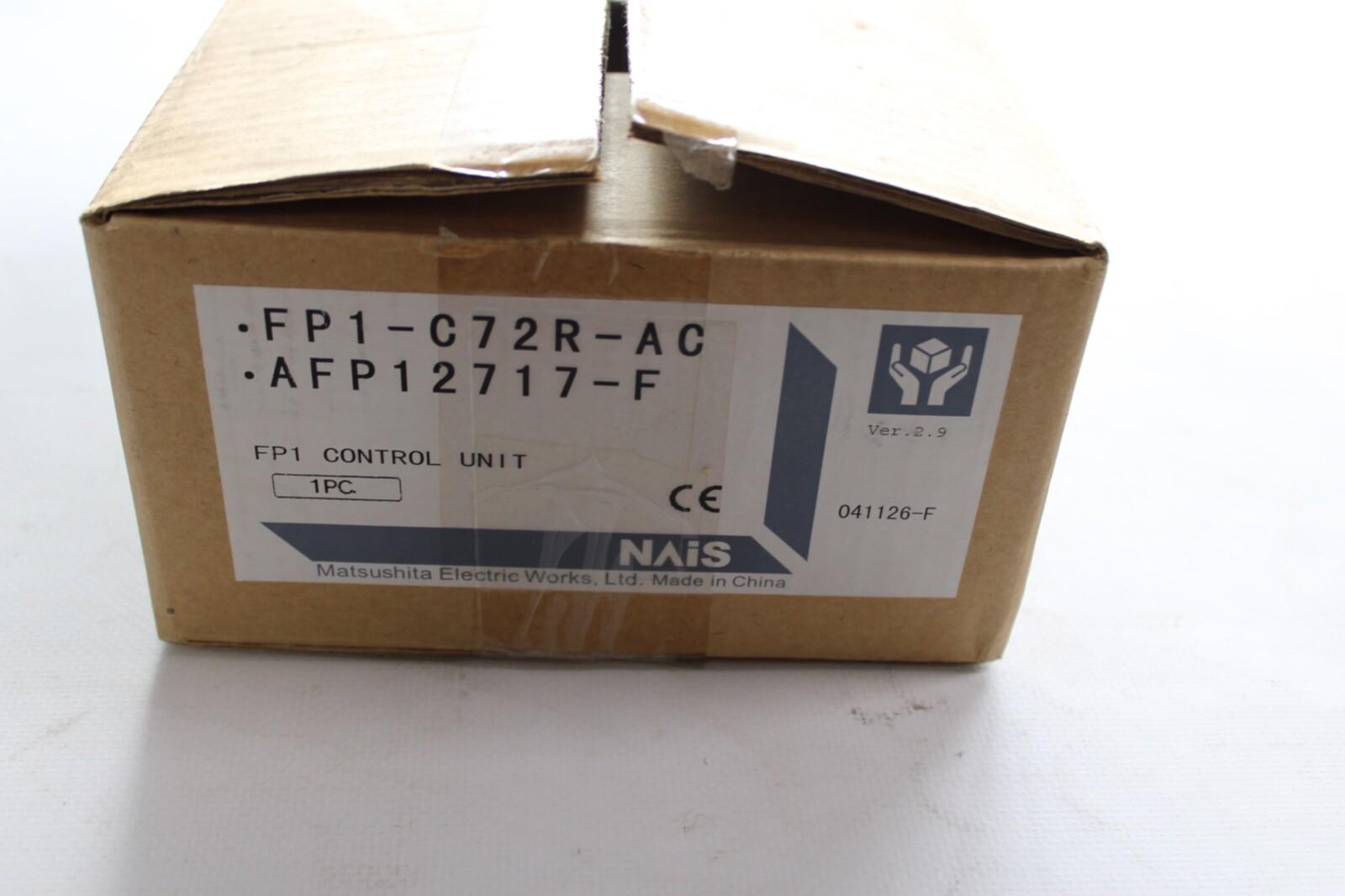 NAIS FP1 Control Unit FP1-C72R-AC AFP12717-F EXPANSION UNIT