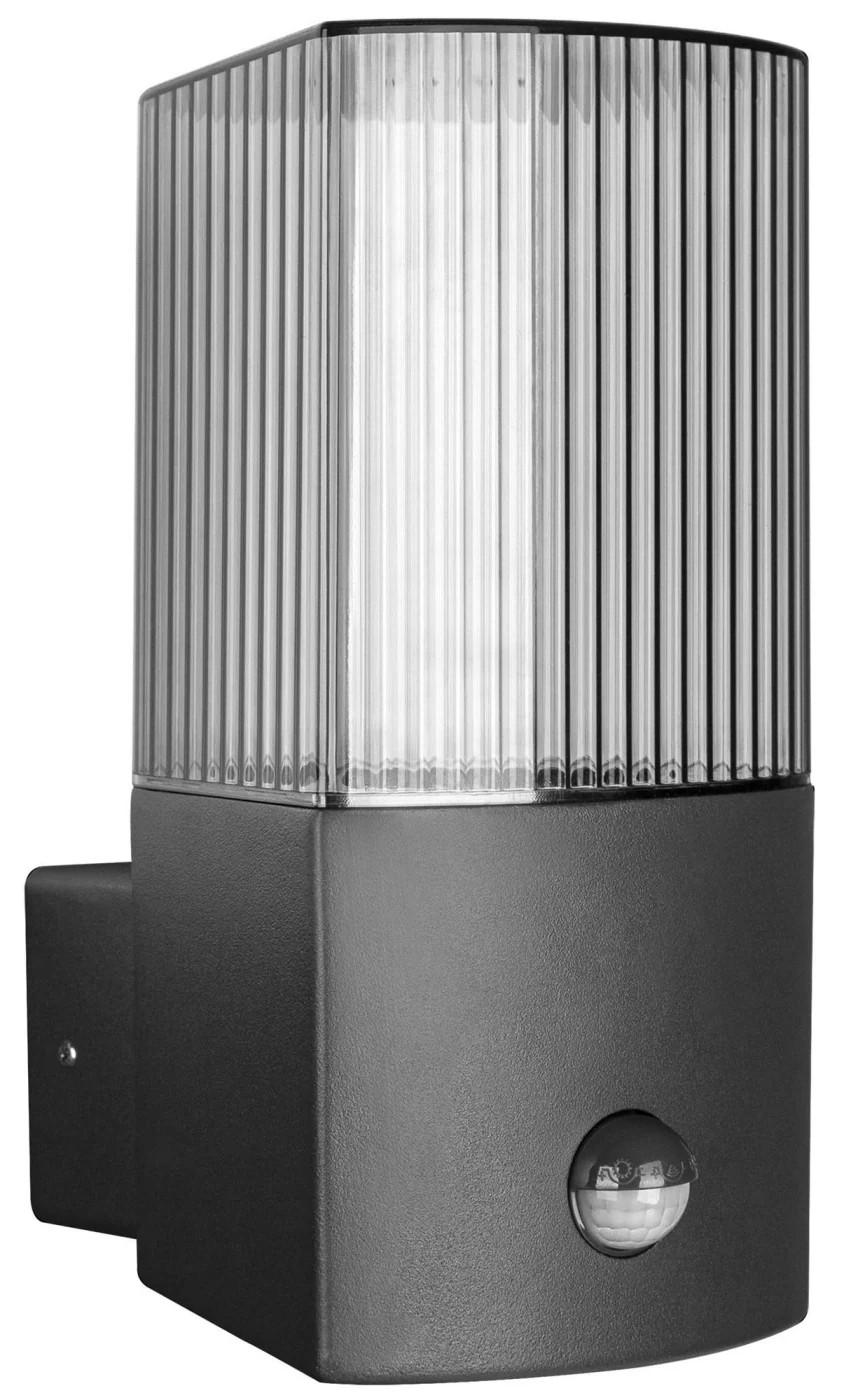 Enzo Wall Light e27 With Sensor Curved Anthracite IP54