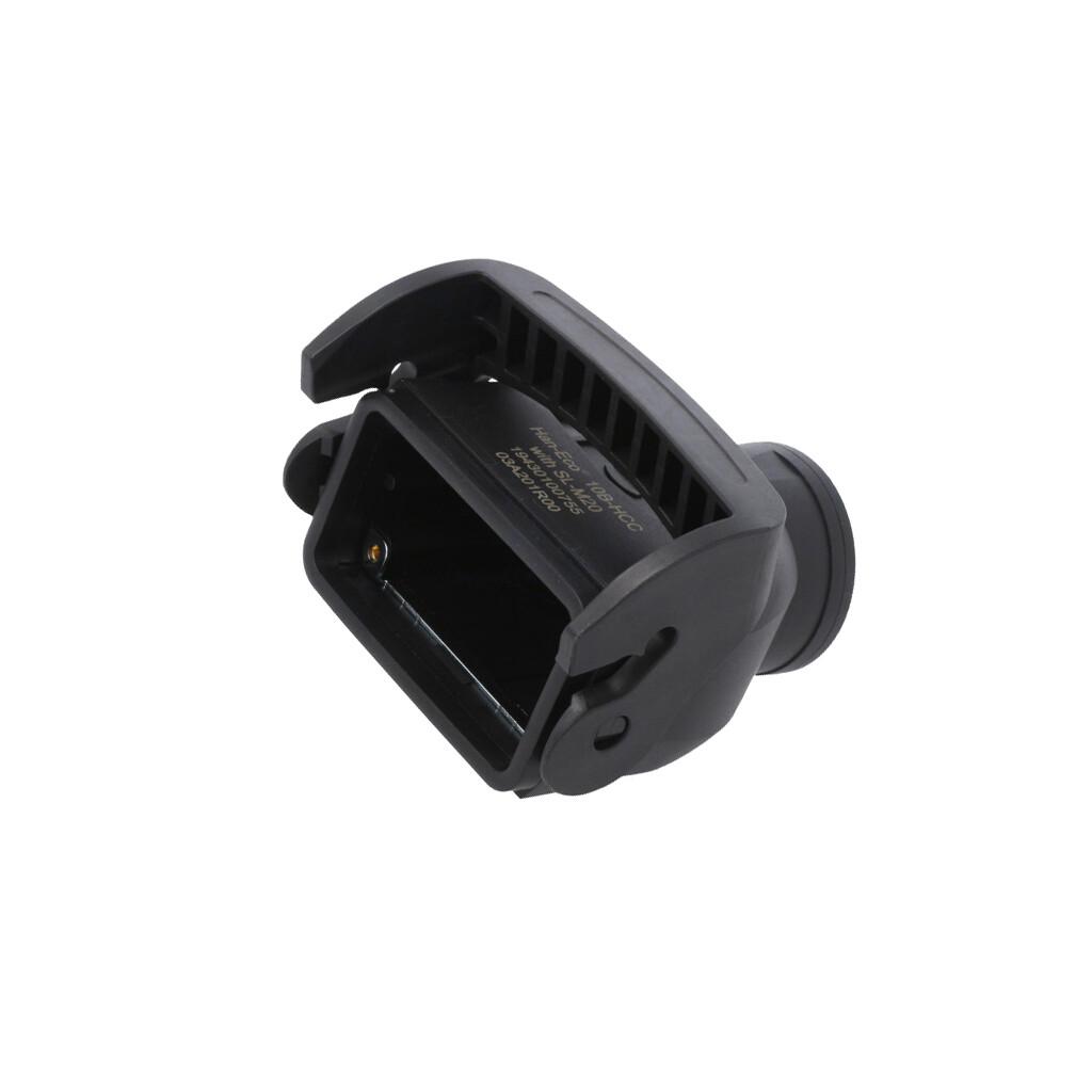 Cable to cable housing, Size: 10 B, Single locking lever, Polyamide (PA), Fibre-glass reinforced, Top entry, 1x M20