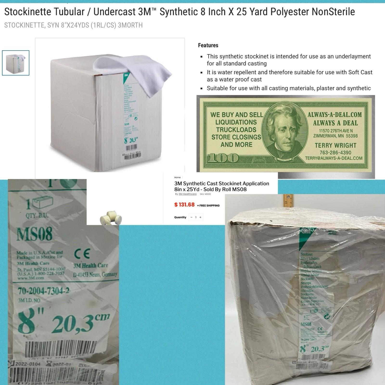 3M Synthetic Cast Stockinet MS08