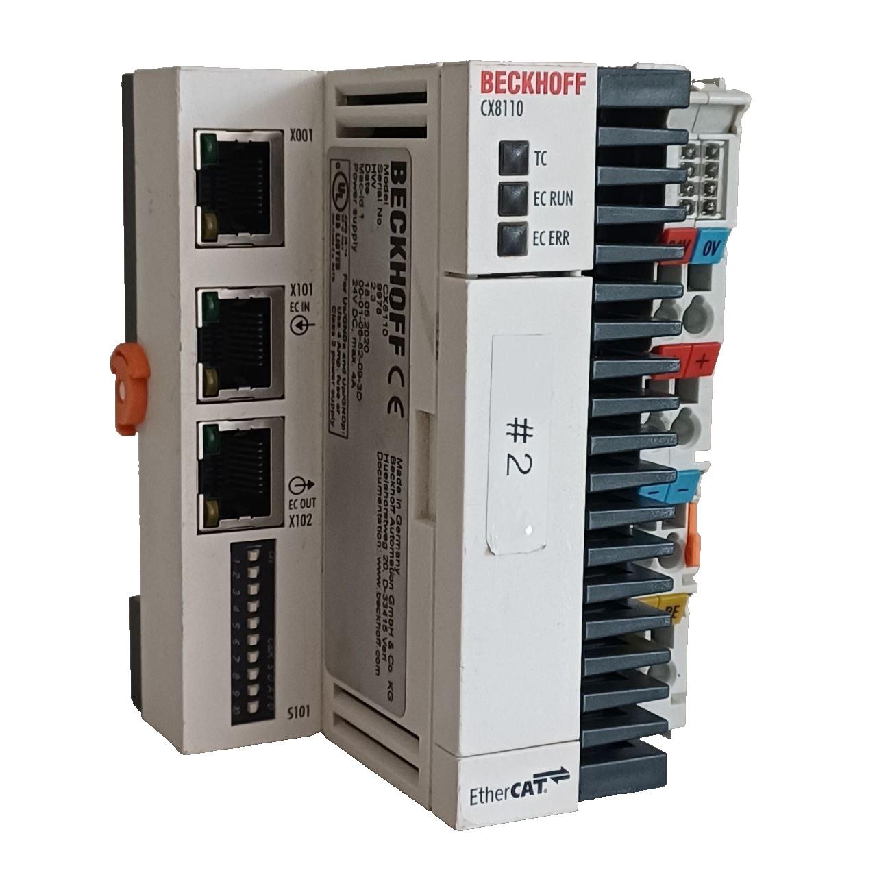 Garantie contrôleur industriel CX8110 EtherCAT PLC Embedded 24V DC