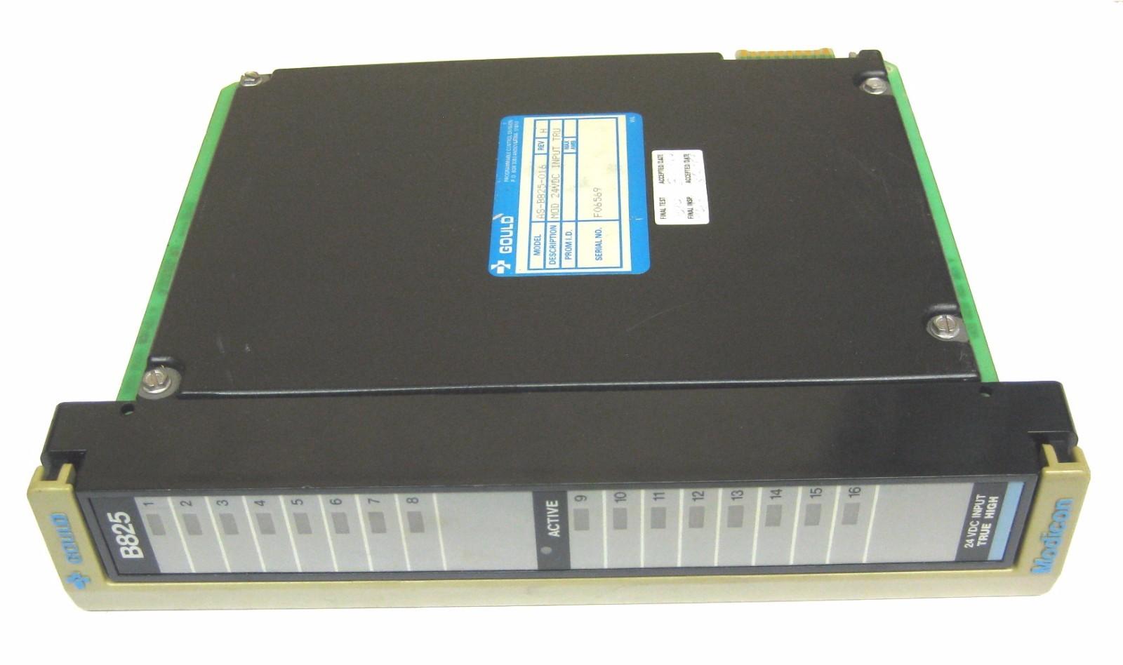 Gould Modicon 24v 24 volts VDC Input TRUE High Module Model AS-B825-016
