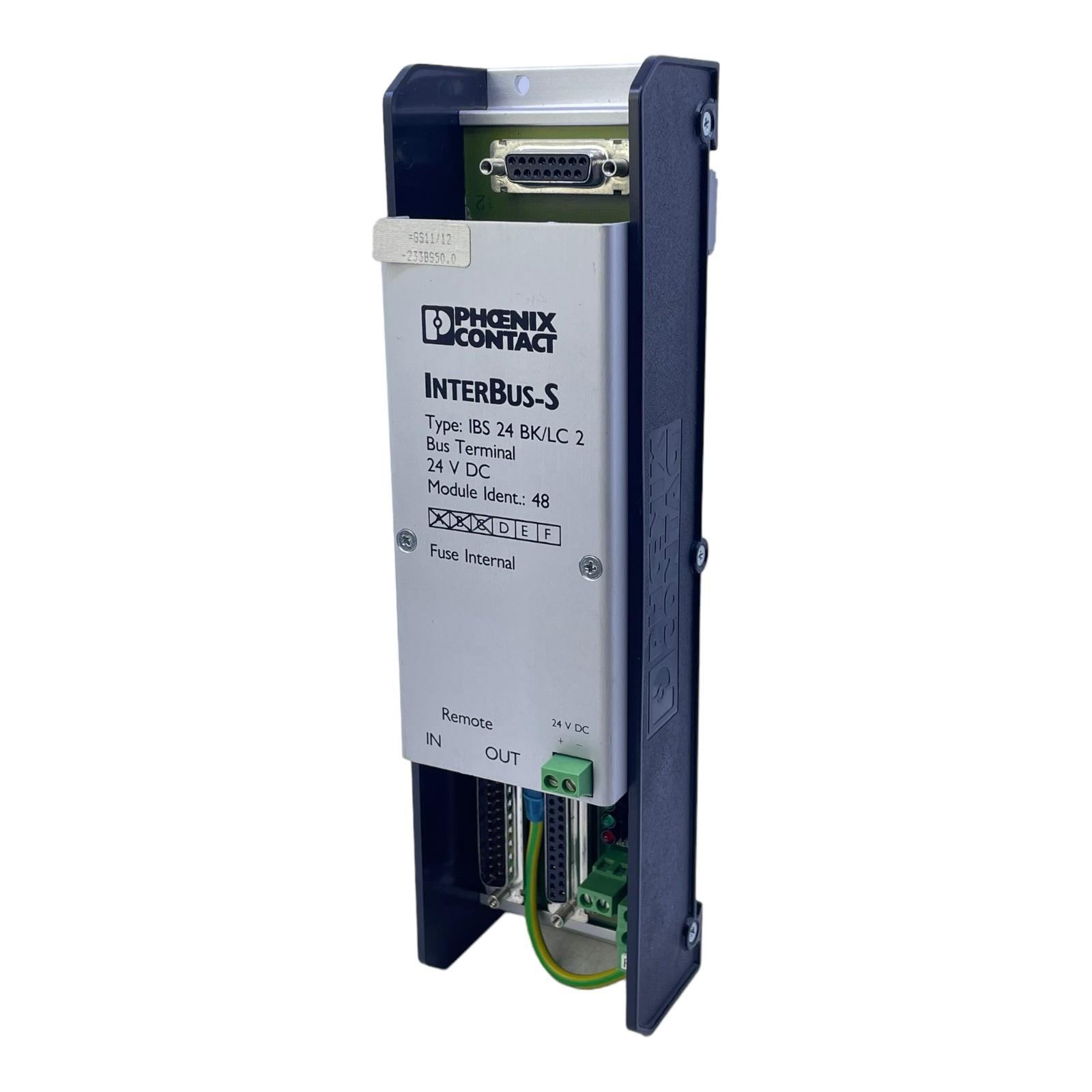 IBS24BK/LC2 Bornier De Bus 2759090 INTERBUS-S 24V CC