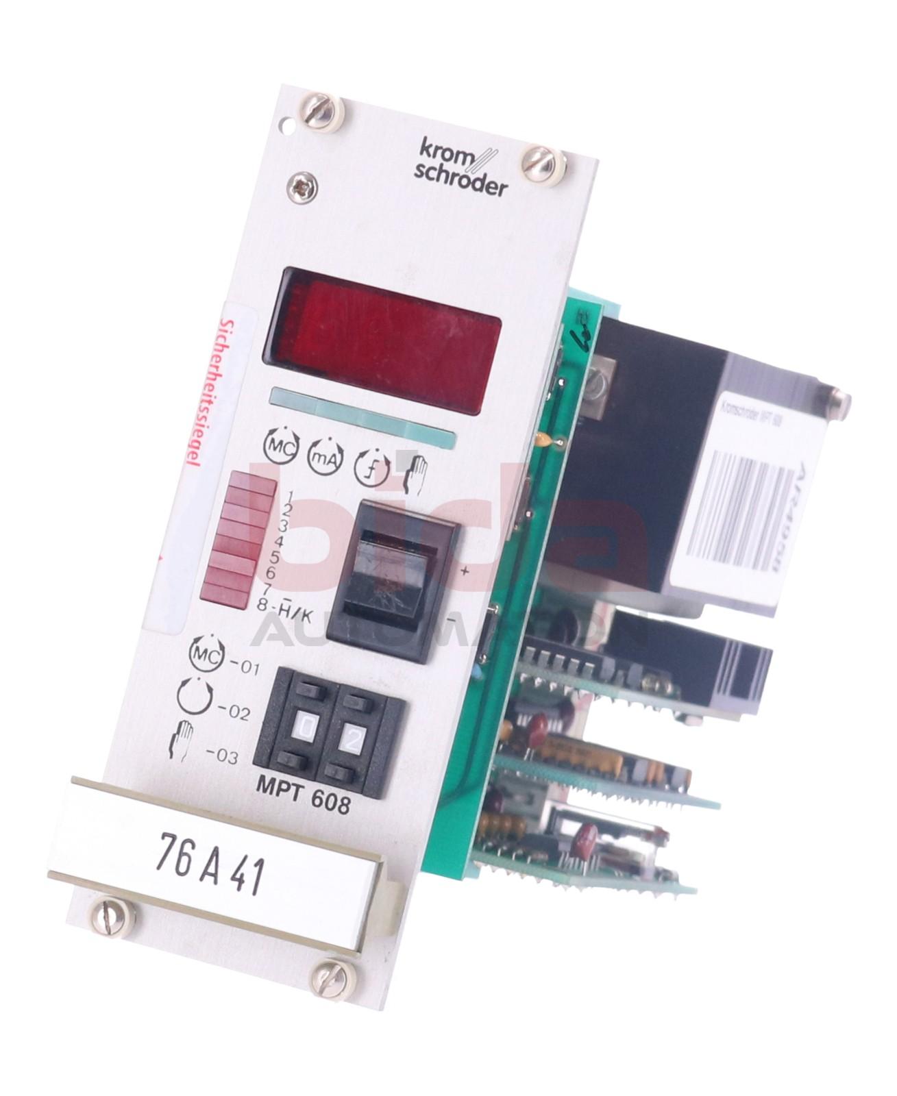 Kromschröder MPT 608 Clock Control 84395010 A0990