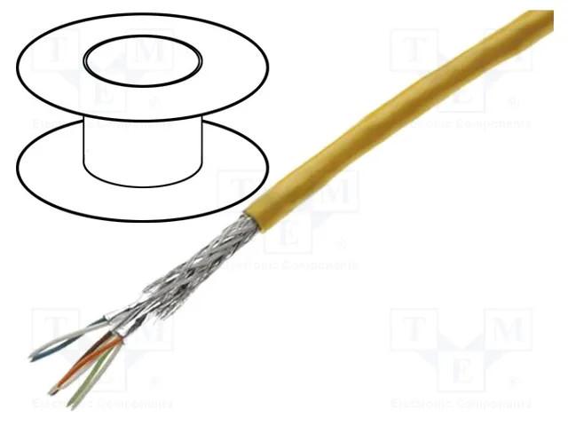 Copper cable, (round), 4x 2x AWG 26/7, PUR (polyurethane), Cable length: 50 m, Cat. 6A, Class EA up to 500 MHz