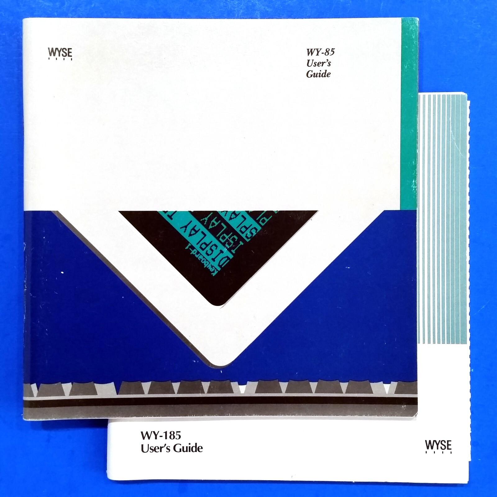 Set Terminal User's Guide WY-85 WY-185 Instruction Manual Book