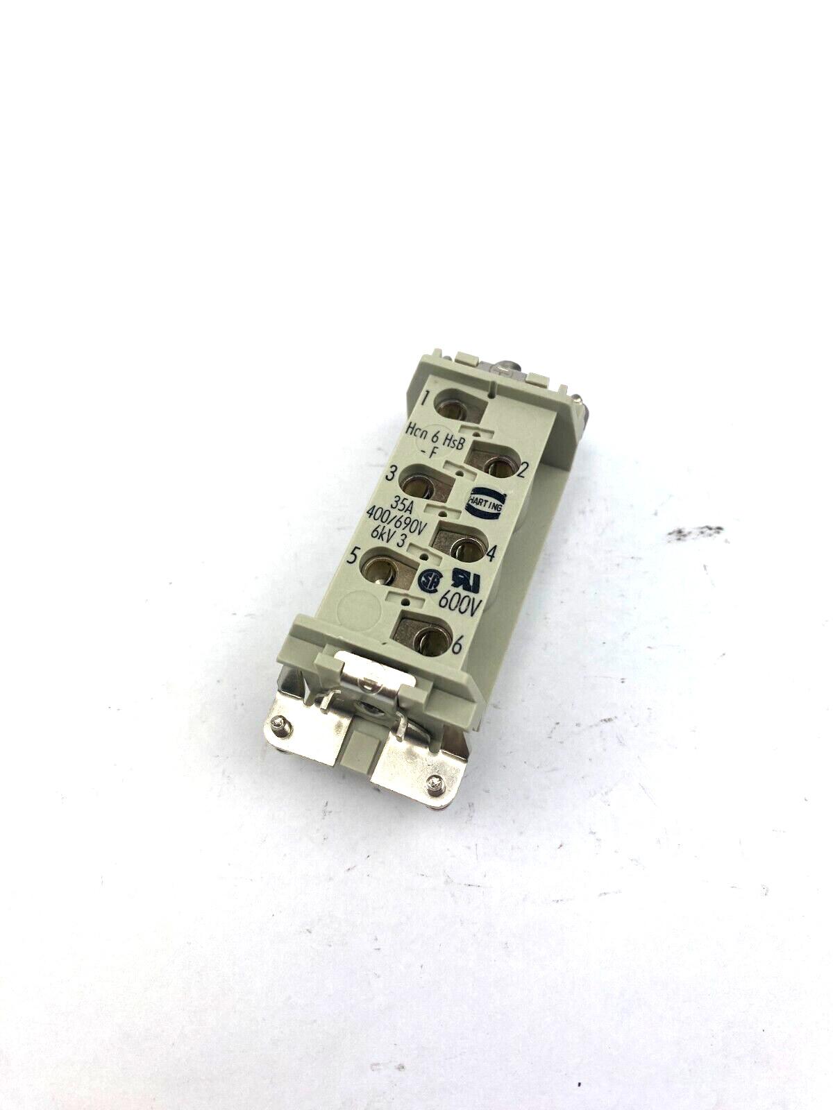 Inserts, Screw termination, Female, Polycarbonate (PC), RAL 7032 (pebble grey), Rated current: ‌35 A, Size: 16 B, Contacts: 6