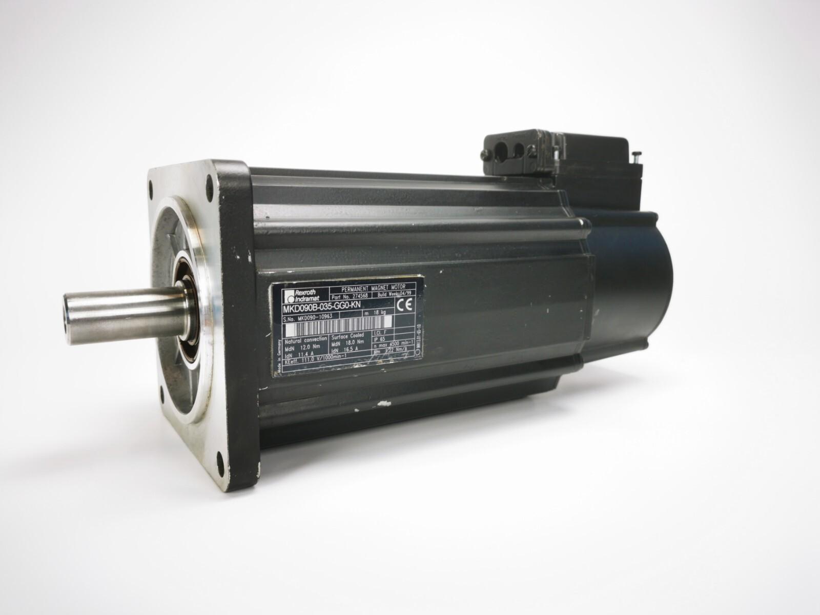 Indramat MKD090B-035-GG0-KN Servo Motor 25 MONTHS
