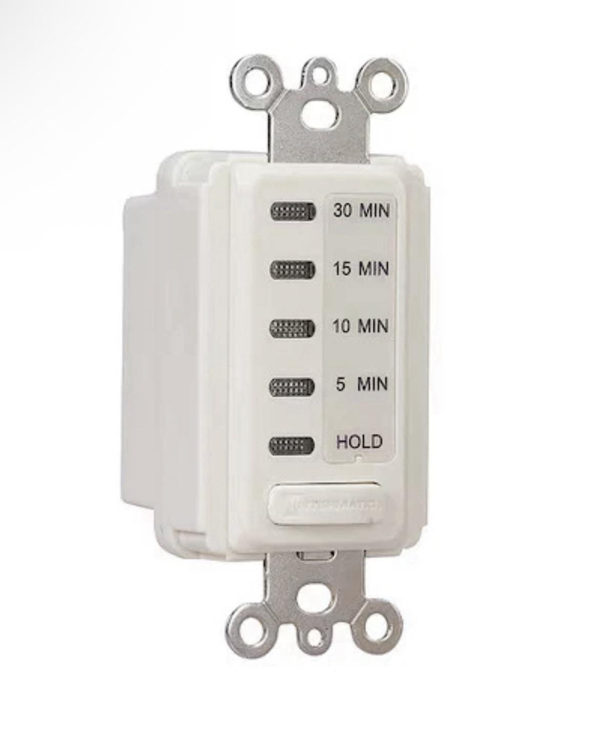 Electronic Countdown Timer, 120 VAC, 60 Hz, Preset Times 5,10,15,30 Minute, With Hold, Light Almond