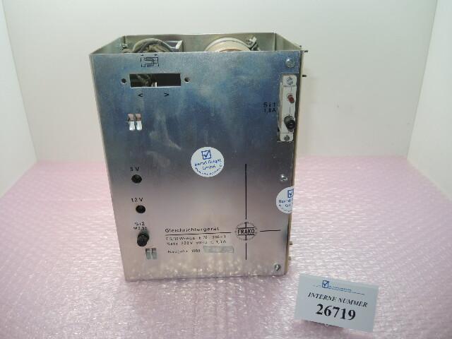 Power supply type E5/10 Wrega E76-336-1, rectifier, Ferromatik spares