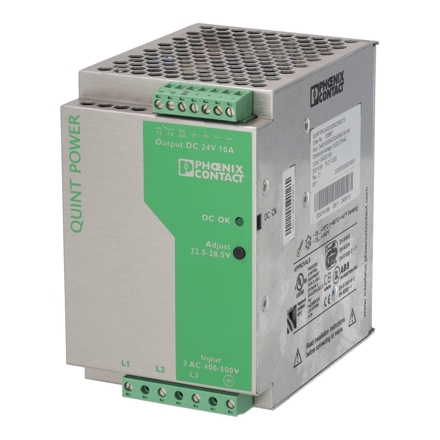 QUINT-PS-3X400-500AC/24DC/10 Alimentation Électrique 2938617)