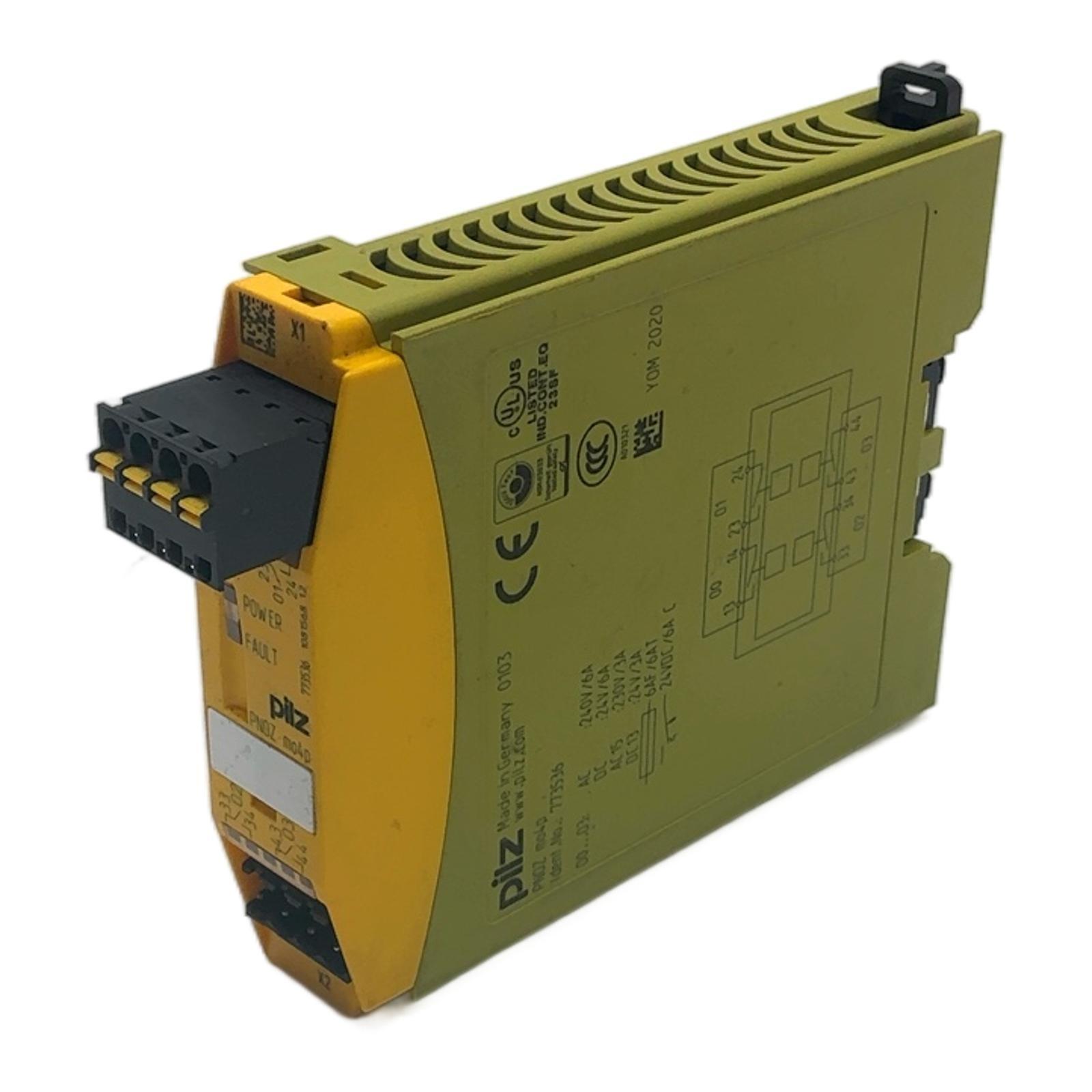 PNOZ mo4p 773536 Pilz Module de Sortie pour Relais de Securite Sortie...