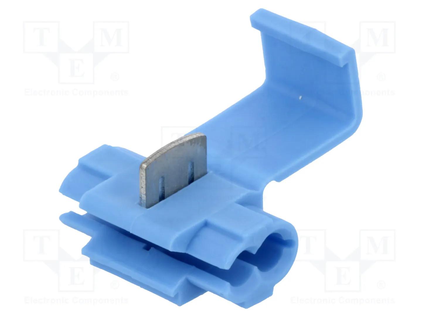 3M Scotchlok Electrical Idc 560-Pouch, Light Blue, 1816 Awg (Solid/Stranded), 14 Awg (Stranded), 100/Pouch, 1000/Case
