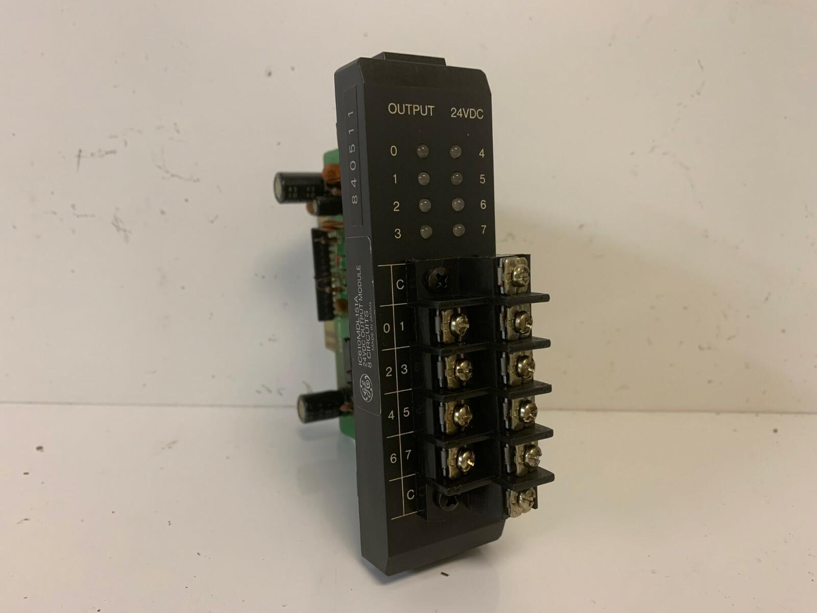 GUARANTEED! GE FANUC 24V 8-PT INPUT MODULE IC610MDL151A
