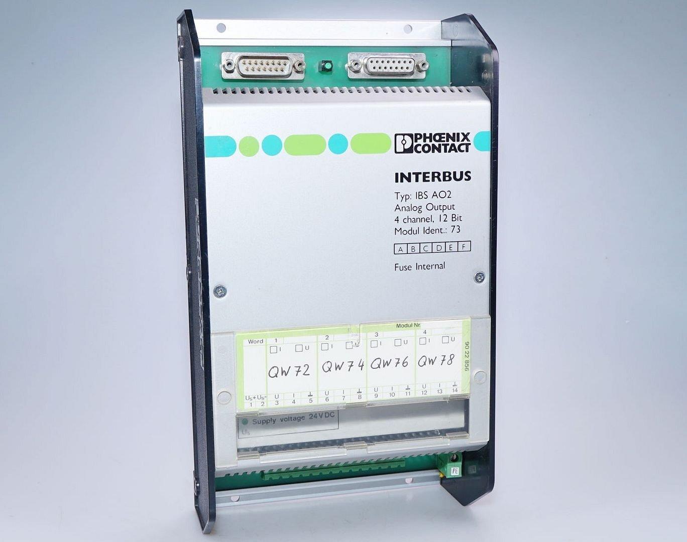 Ibs Ao 2784230 Interbus I/Module Analogique Sortie,4 Canal