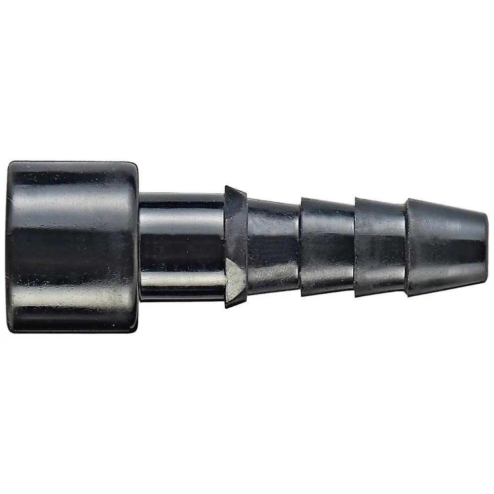 Pneumatic contact, With shut-off, Polypropylen, Straight, Female, Delrin acetal